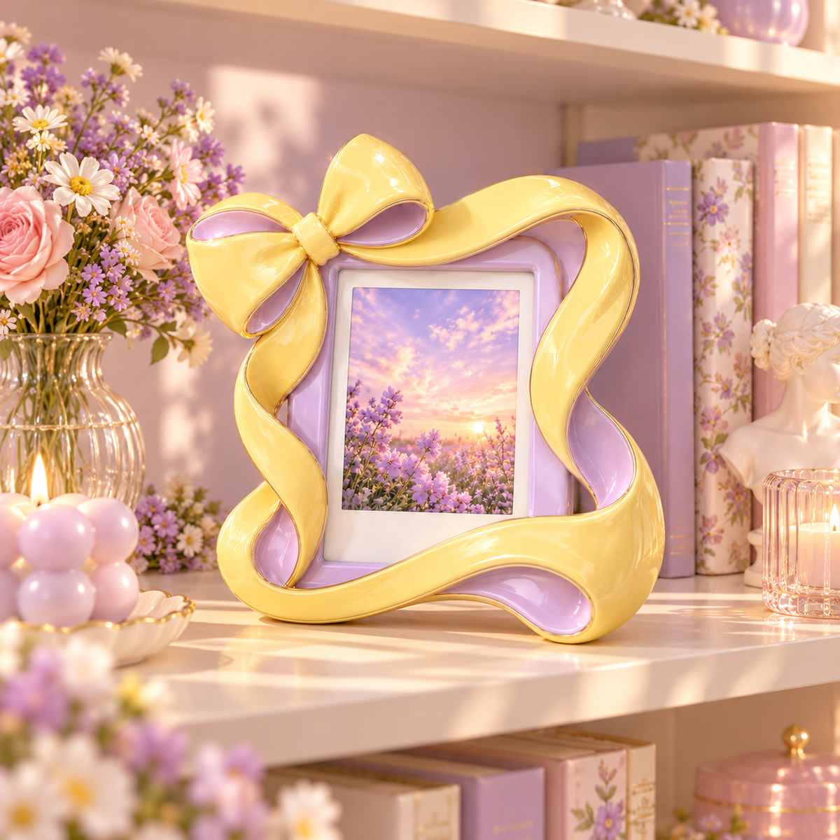 CJDGHR™ Lemon Twist Ribbon Frame