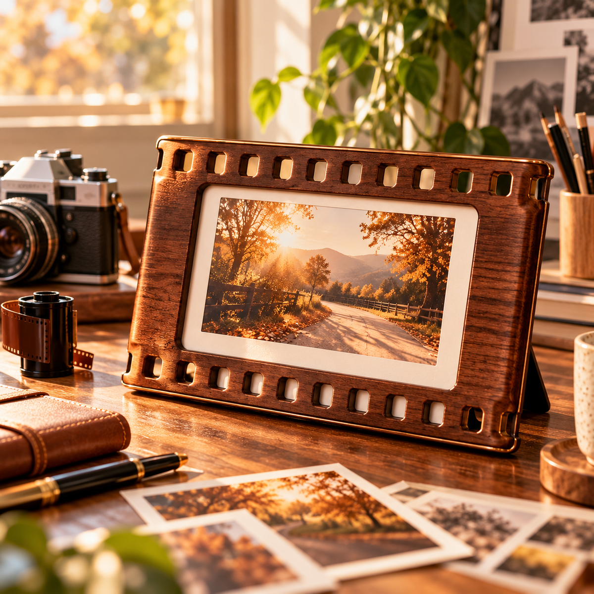 CJDGHR™ Walnut Filmstrip Frame