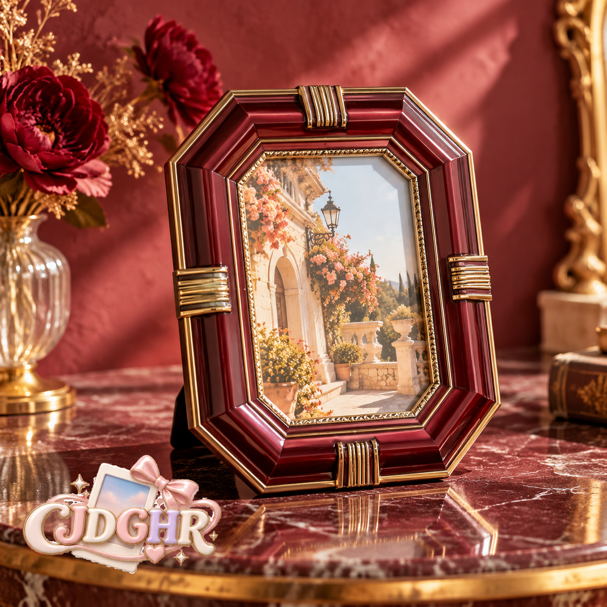 CJDGHR™ Bordeaux Deco Frame