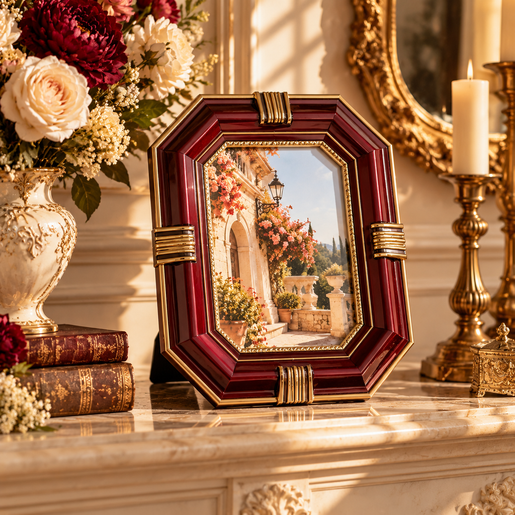CJDGHR™ Bordeaux Deco Frame